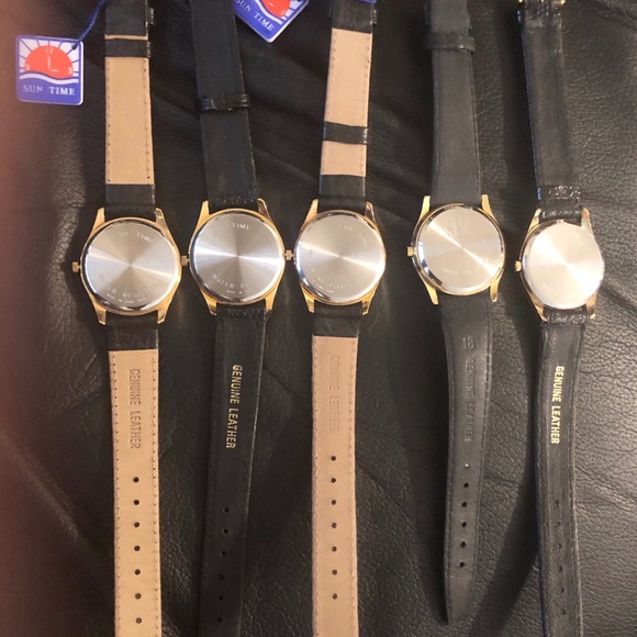 Lot of 5 Sun Time College Sports Watch Notre Dame - Picture 2 of 2